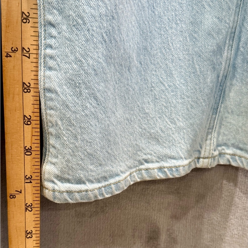 We The Free Free People Sz 32 Florence Flare Leg High Rise Blue Jeans Hippie Y2K - Picture 5 of 11